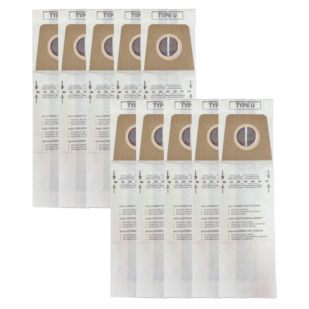 VacBagsUSA® Replacement Vacuum Bags For Dirt Devil Type U, Replaces #3920048001 - VacBagsUSA